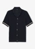 Bilsby overhemd met structuur - Navy / Blauw