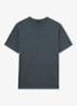 BLESS Katoen Crew-Neck Tailored-Fit T-Shirt - Staalblauw