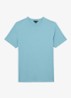 BLESS Katoen Crew-Neck Tailored-Fit T-Shirt - Blauw