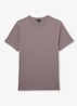 BLESS Katoen Crew-Neck Tailored-Fit T-Shirt - Donkerbeige