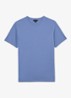 BLESS Katoen Crew-Neck Tailored-Fit T-Shirt - Blauw