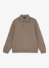 Brooks sweater met kraag - Zand