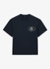 CLEMENT Monogram-Print Pigment-Dyed Relaxed T-Shirt - Donkerblauw