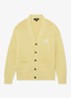Coates grofgebreid vest met borduring - Geel