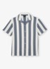Dexter overhemd met streepprint  - Blauw