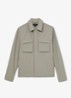 Divide regular fit overshirt met borstzak - Stone / Beige