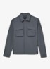 Divide regular fit overshirt met borstzak - Airforce Blue / Blauw