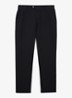 Dobby straight fit chino van katoen - Navy / Blauw