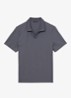 DOVER polo met structuur - Blauw