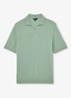 Duchie regular fit polo van merino wol - Lichtgroen