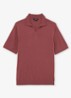 Duchie regular fit polo van merino wol - Roze