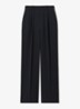 Eden high waist wide fit pantalon met steekzakken - Blauw