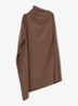 Ellery one-shoulder mini jurk van crêpe  - Bruin