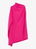 Ellery one-shoulder mini jurk van crêpe  - Oudroze