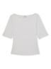 Ellie T-shirt met boothals - Wit