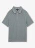 ESTATE Textured-Knit Half-Zip Polo Shirt - Groen