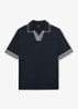 Fijngebreide trui met polokraag - Navy / Blauw