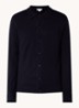 Forbes fijngebreid vest van wol met stretch - Donkerblauw