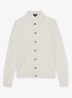 Gideon vest met textuur - Gebroken wit