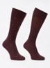 Graham sokken met print in 2-pack - Aubergine