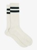 Henman sokken met ribstructuur - Creme