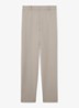 High waist straight fit pantalon met steekzakken - Stone Neutral / Beige