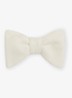 Hike vlinderdas van fluweel - Ivory / Wit