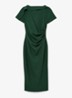 Hilary midi jurk met geplooid detail - Zeegroen