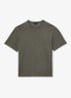 Huxley T-shirt met gemêleerd dessin - Khaki
