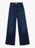 Jas high waist flared jeans met steekzakken - Donkerblauw