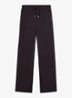 Jemma high waist straight fit joggingbroek met steekzakken - Aubergine