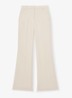 Leona high waist flared fit pantalon - Creme