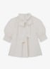 Lerina blouse met sjaalkraag - Wit