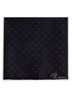 Liam pochet van zijde met stippenprint 31 x 31 cm - Navy / Blauw
