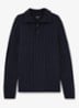 Littleton ribgebreide trui van wol - Navy / Blauw