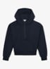 Lockie hoodie met halve rits - Blauw