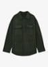 Lockwood overshirt van wol - Donkergroen