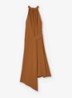 Maeve midi jurk met gedrapeerd detail - Oranje