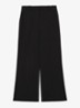Margeaux high waist wide fit pantalon met steekzakken - Zwart
