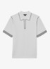 Mason polo met halve rits - White / Wit