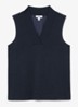 Miley top met V-hals - Blauw