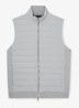 Newford bodywarmer in wolblend met opstaande kraag en steekzakken - Soft Grey / Grijs