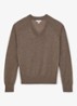 Paris fijngebreide pullover in merino wolblend - Zand
