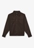 PENGE overshirt in wolblend - Chocoladebruin