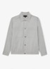 PENGE overshirt in wolblend - Soft Grey / Grijs
