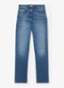 Petit Aubrey high waist straight leg jeans met medium wassing - Indigo