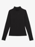 Polly longsleeve met stretch - Zwart