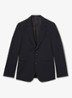 Promise slim fit colbert in wolblend - Donkerblauw