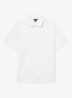 Reed regular fit polo met wafelstructuur - White / Wit