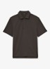 Reed regular fit polo met wafelstructuur - Brown / Bruin